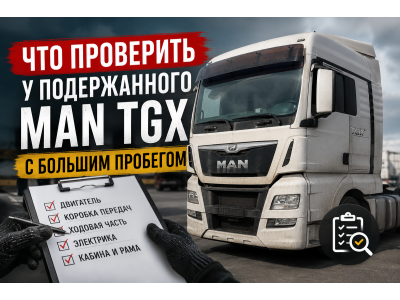 Что проверить у подержанного MAN TGX с большим пробегом Что проверить у подержанного MAN TGX с большим пробегом