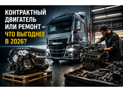 Контрактный двигатель для грузовика или ремонт мотора: что выгоднее в 2026 году Контрактный двигатель для грузовика или ремонт мотора: что выгоднее в 2026 году